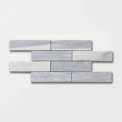 Silver Sky Fine Textured Marble Tiles 2x8