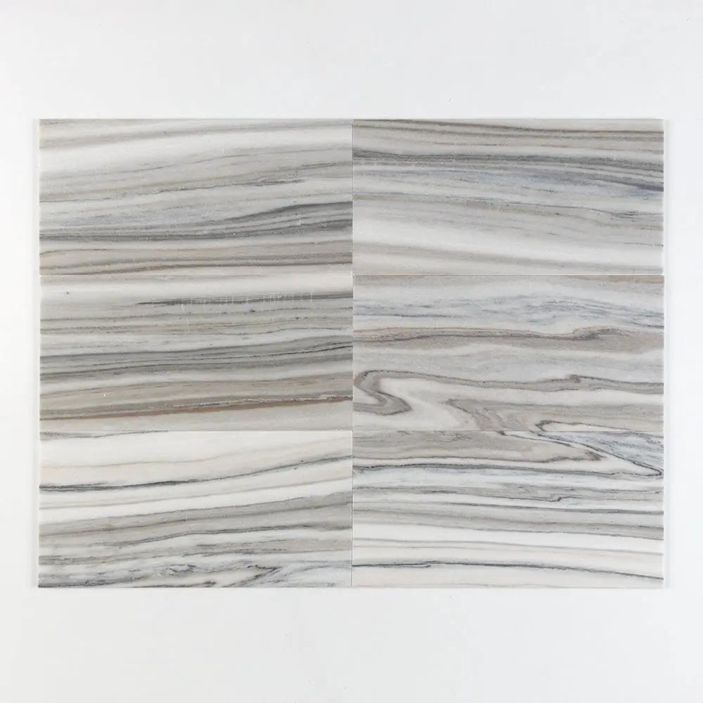 Silver Sky Honed Marble Tiles 12x24