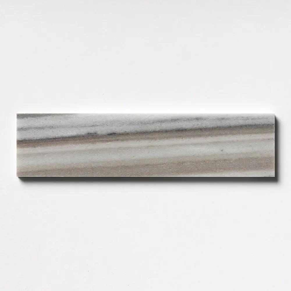 Silver Sky Honed Subway Marble Tiles 3x12