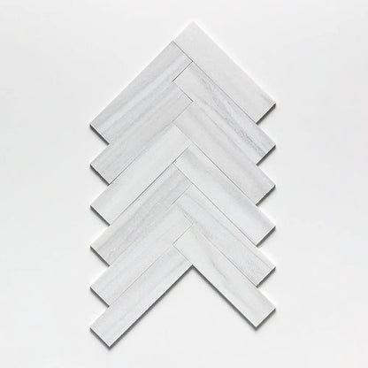 Silver Sky Fine Textured Subway Marble Tiles 3x12