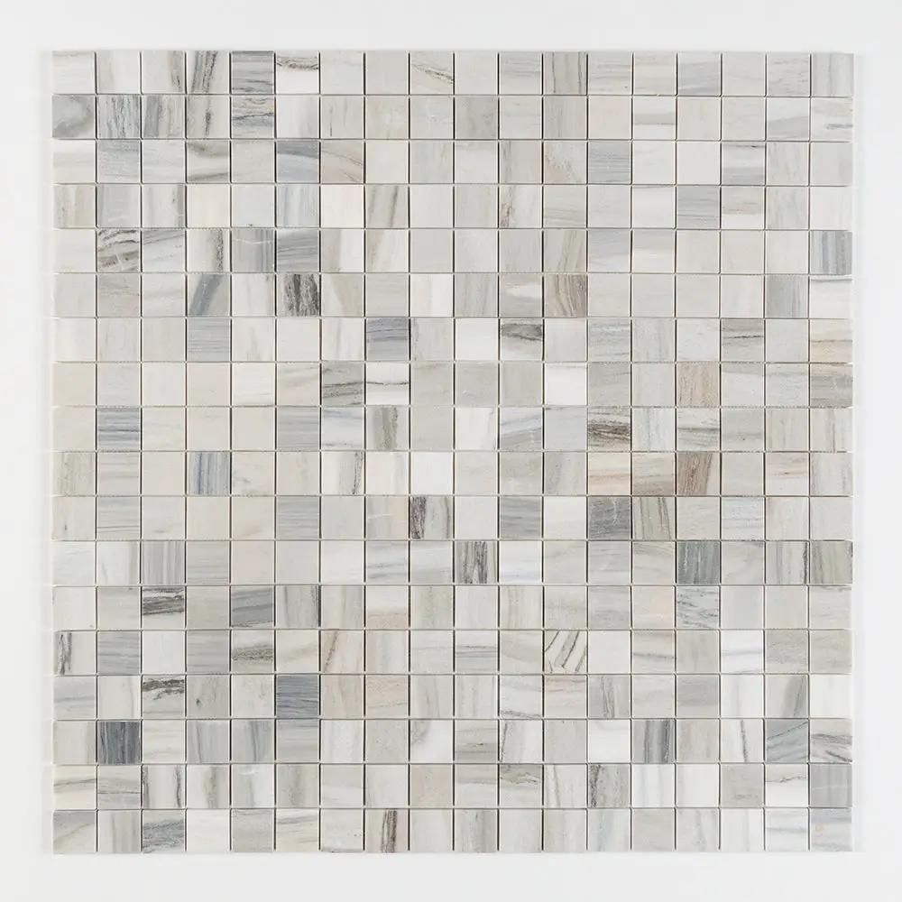 Silver Sky Polished 2x2 Marble Mosaics 12x12