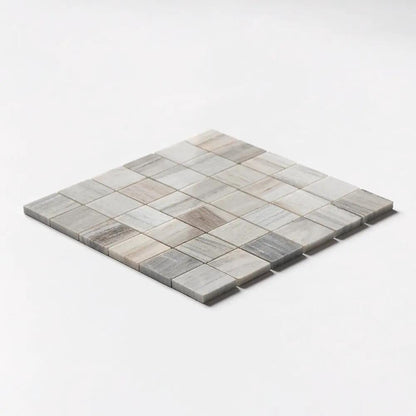 Silver Sky Polished 2x2 Marble Mosaics 12x12