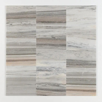 Silver Sky Polished Marble Tiles 12x12