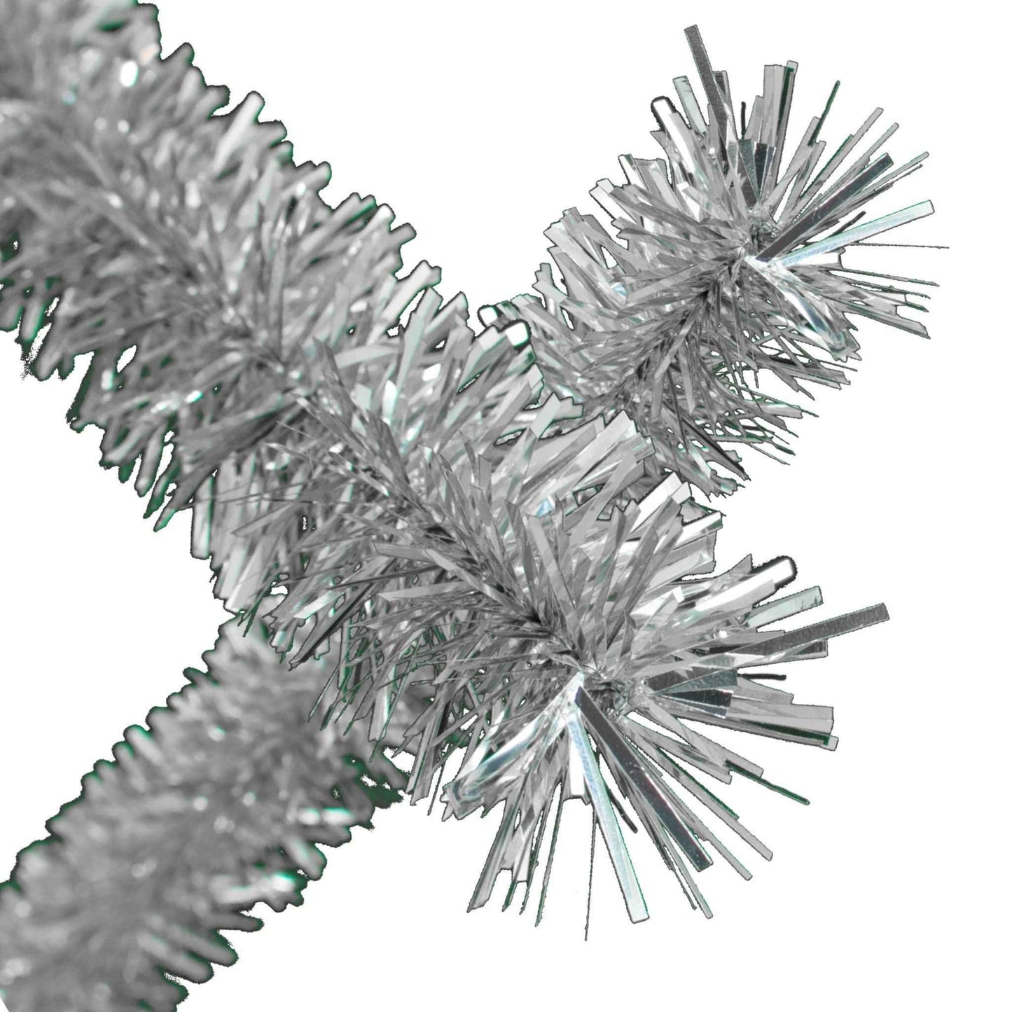 Silver Tinsel Garland