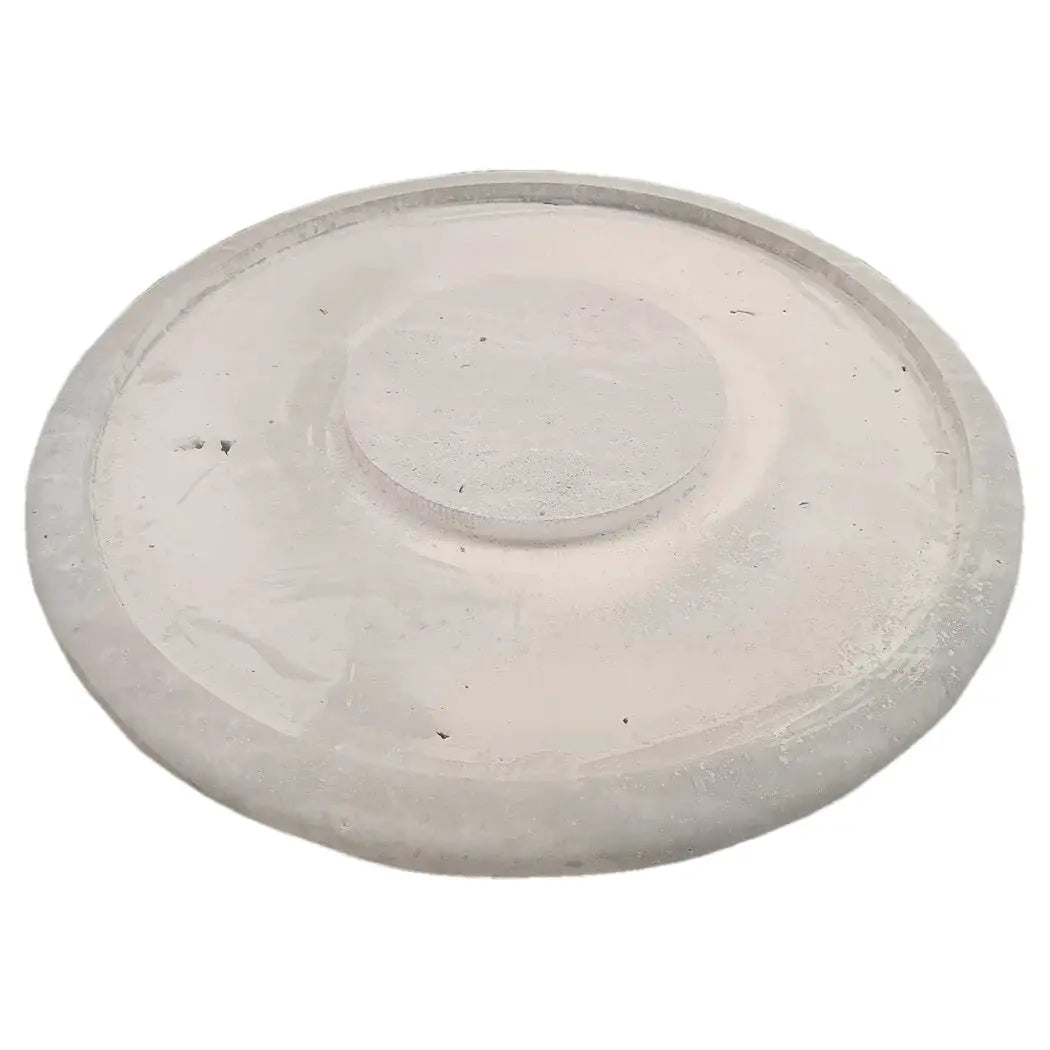 Travertine Round Coffee Table 36x16 inch - Silver Vein Cut Honed
