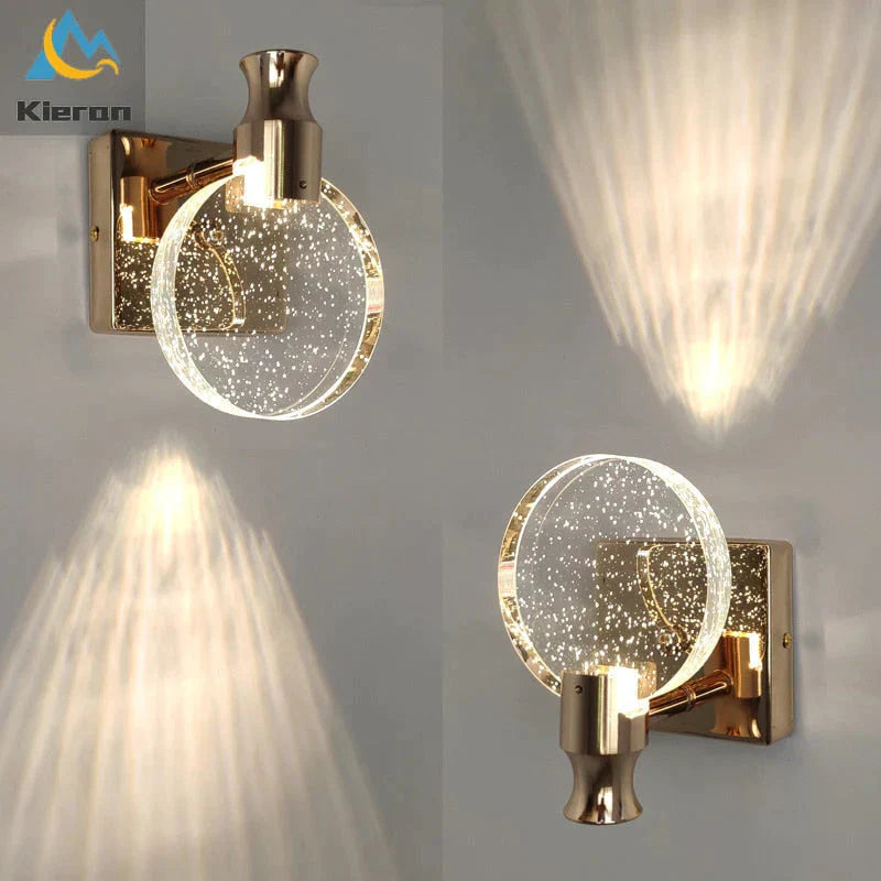 DecorBites™ Simple Crystal LED Wall Lamp for Bathroom Bedroom