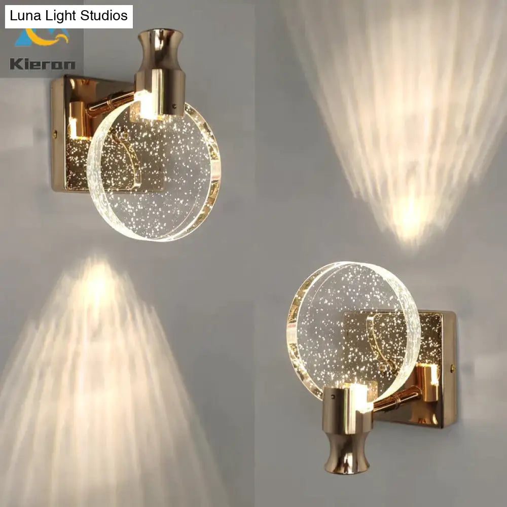 DecorBites™ Simple Crystal LED Wall Lamp for Bathroom Bedroom