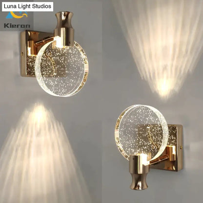DecorBites™ Simple Crystal LED Wall Lamp for Bathroom Bedroom