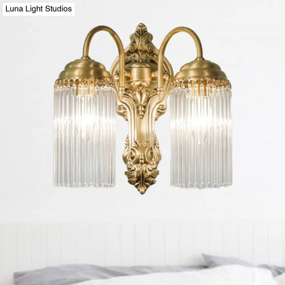 DecorBites™ Simple Crystal Rod Wall Mount Light - Gold Sconce for Corridor