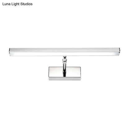 DecorBites™ Simple Style Aluminum LED Sconce Wall Light in Chrome, customized Width (19"/23") - Warm/White Light