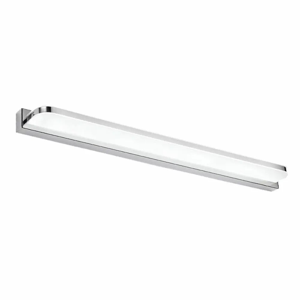 DecorBites™ Simplicity Stainless Steel LED Vanity Wall Light with Rounded Corners