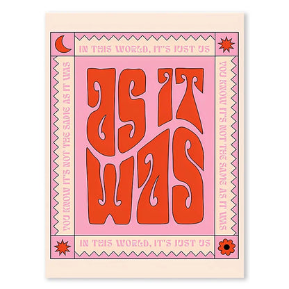 DecorBites™ Singer Harris Styles Lyrics Art Poster