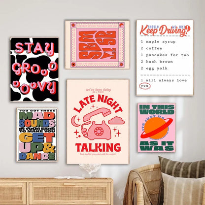 DecorBites™ Singer Harris Styles Lyrics Art Poster