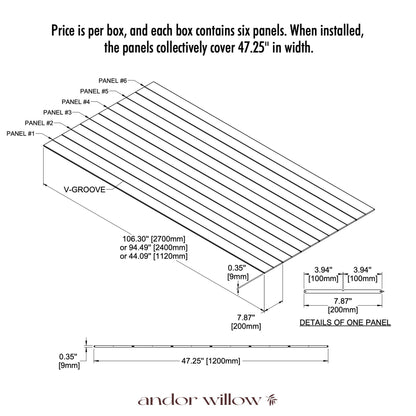 V-Groove Paintable Panels (Reversible)