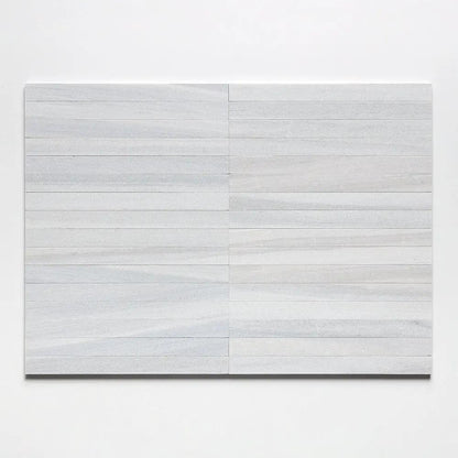 Silver Sky Fine Textured Plank Marble Tiles 1 9/16x18