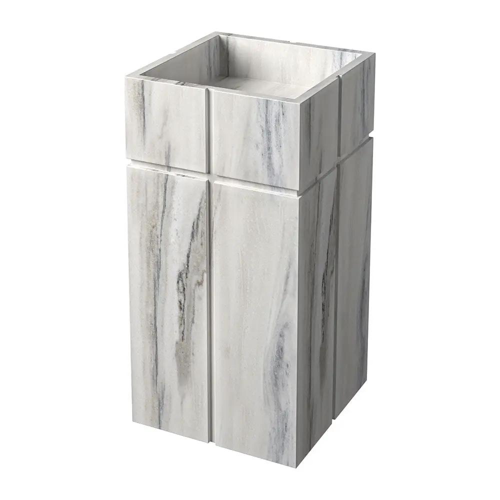 Silver Sky Honed Soho Marble Sink 20x20