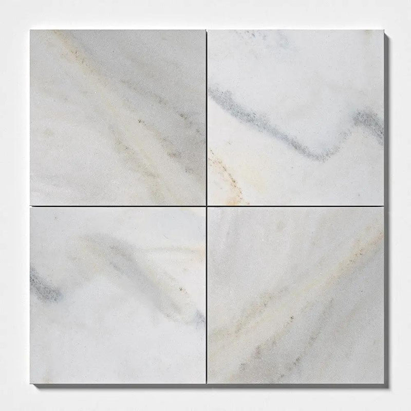 Silver Sky Polished Marble Tiles 12x12