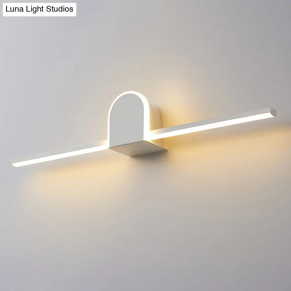 DecorBites™ Sleek 16"/23.5" LED Wall Lamp - Modern Slim Rod Bath Vanity Lighting with Acrylic Shade