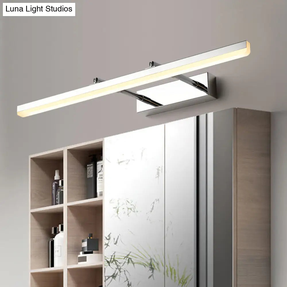 DecorBites™ Sleek Acrylic Bedroom Vanity Light Fixture with Pivoting Bar LED Wall Mount