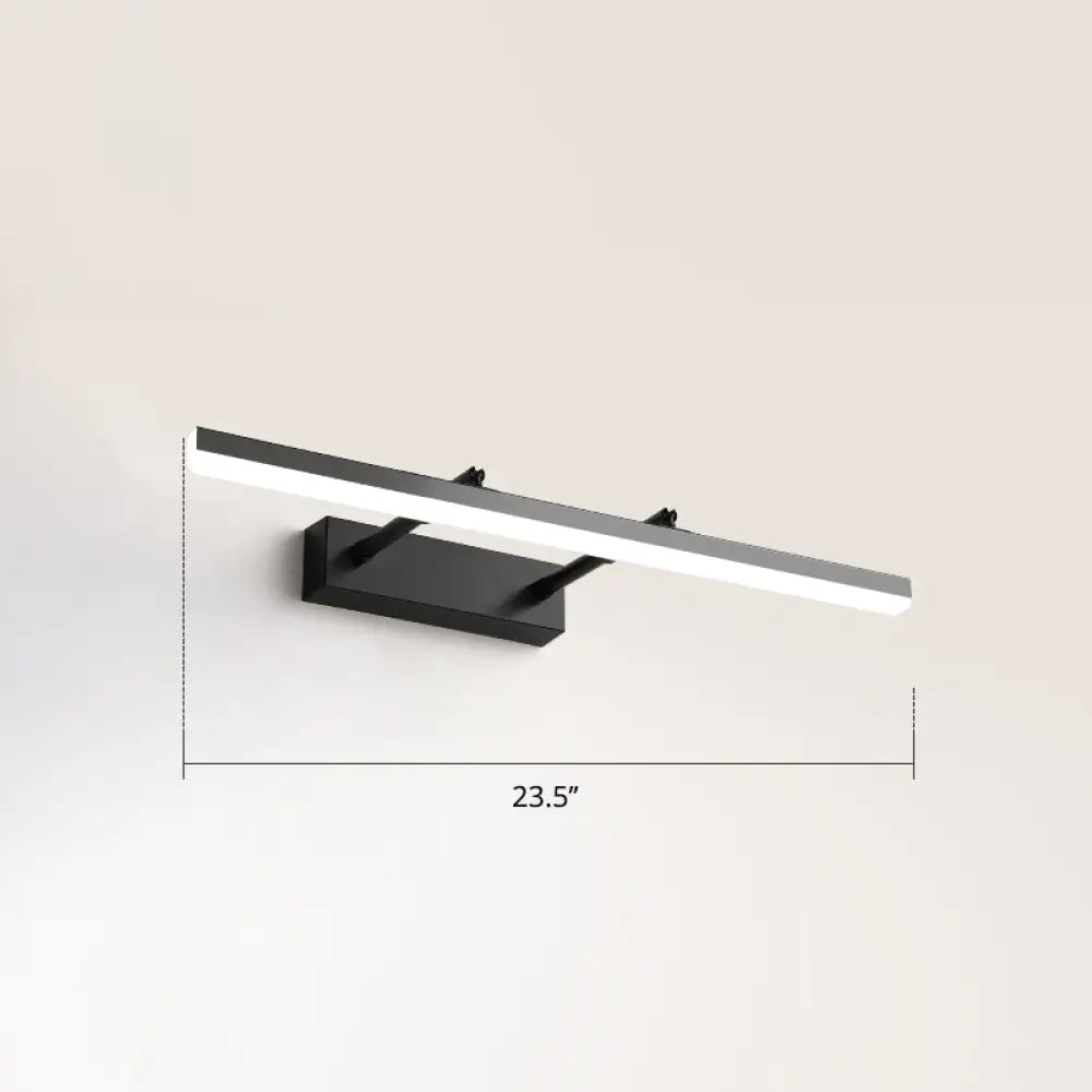 DecorBites™ Sleek Acrylic Bedroom Vanity Light Fixture with Pivoting Bar LED Wall Mount
