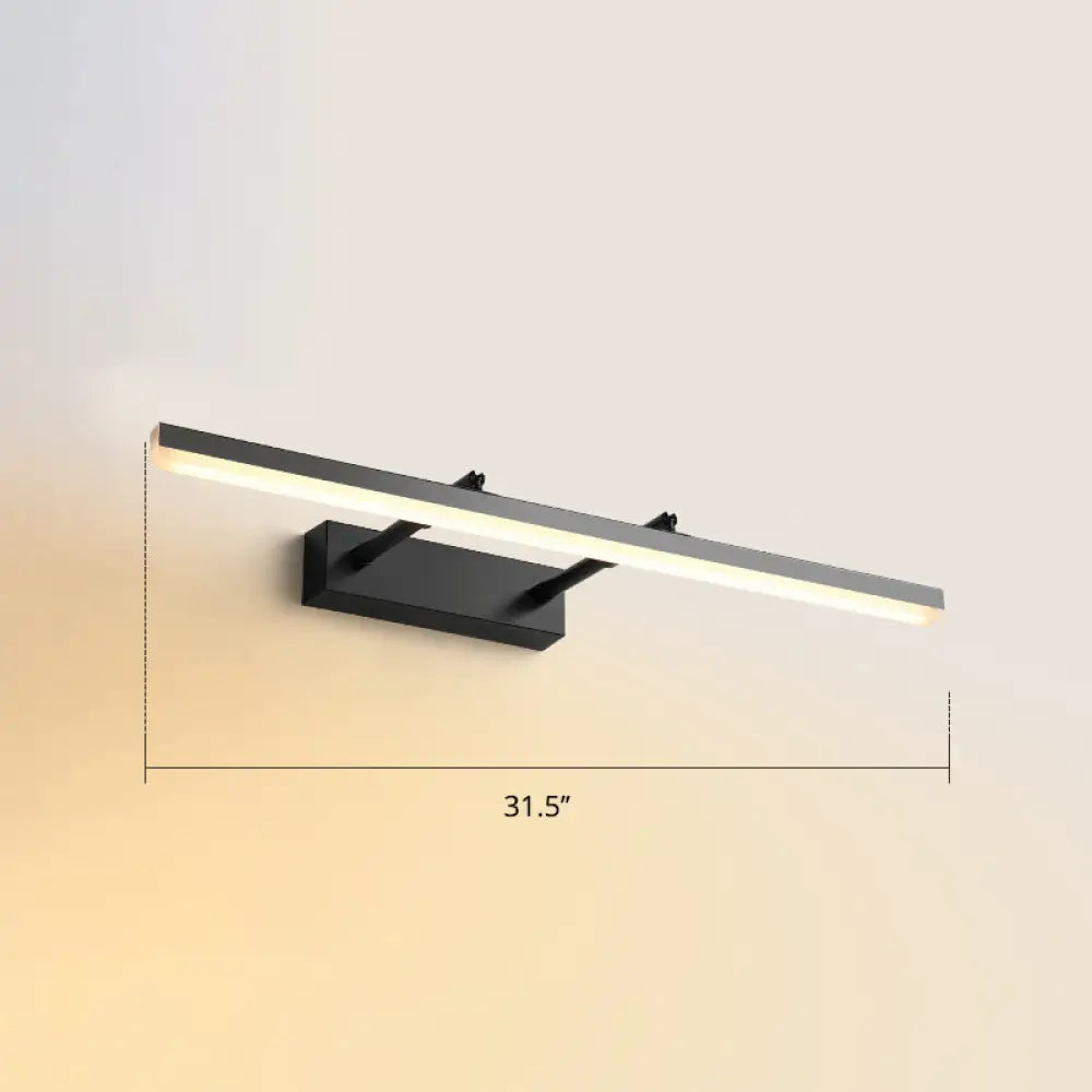 DecorBites™ Sleek Acrylic Bedroom Vanity Light Fixture with Pivoting Bar LED Wall Mount