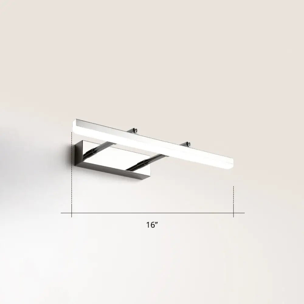 DecorBites™ Sleek Acrylic Bedroom Vanity Light Fixture with Pivoting Bar LED Wall Mount