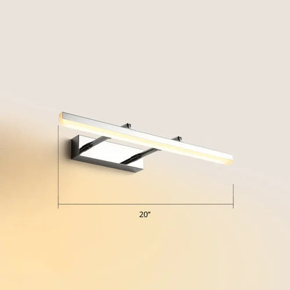 DecorBites™ Sleek Acrylic Bedroom Vanity Light Fixture with Pivoting Bar LED Wall Mount