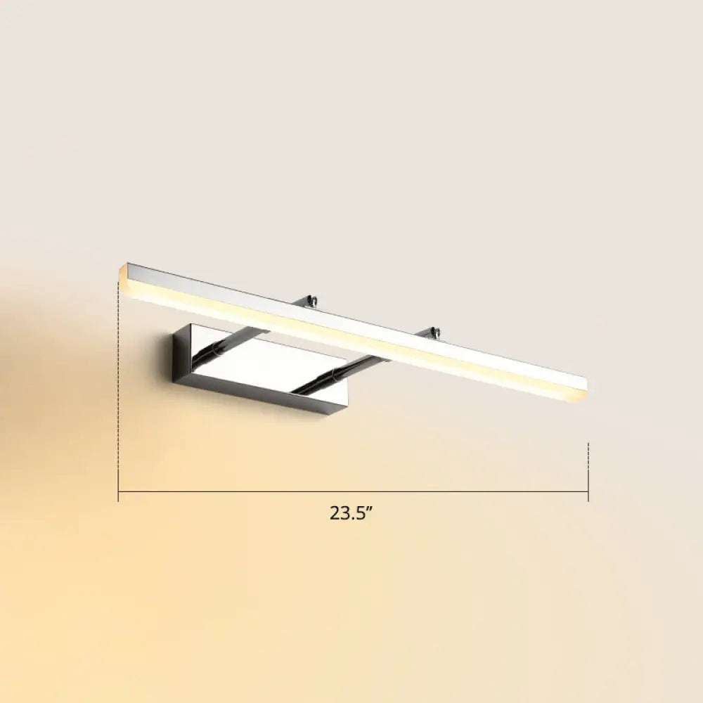 DecorBites™ Sleek Acrylic Bedroom Vanity Light Fixture with Pivoting Bar LED Wall Mount