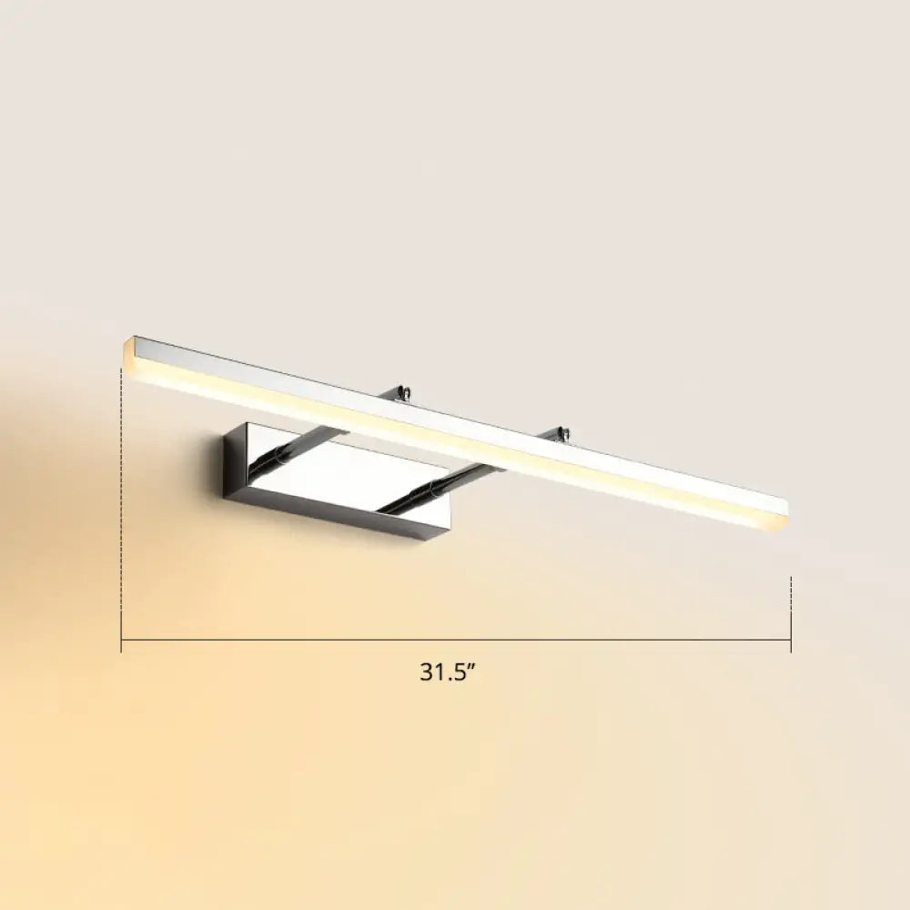 DecorBites™ Sleek Acrylic Bedroom Vanity Light Fixture with Pivoting Bar LED Wall Mount