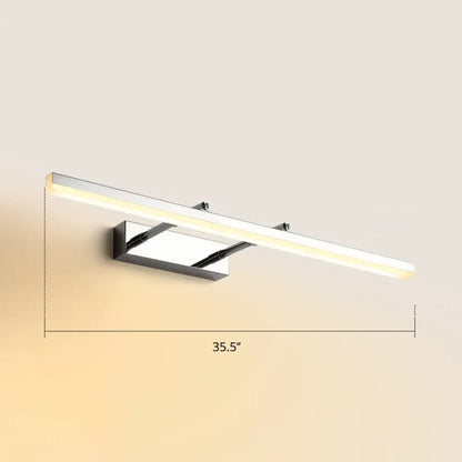 DecorBites™ Sleek Acrylic Bedroom Vanity Light Fixture with Pivoting Bar LED Wall Mount