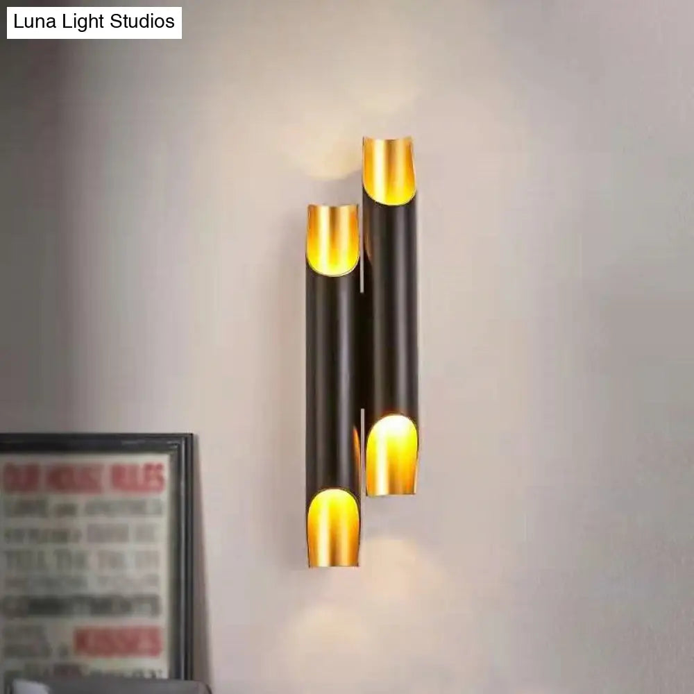 DecorBites™ Sleek Aluminum Wall Light Sconce for Beveled Tube Wall Mount - Ideal for Living Rooms