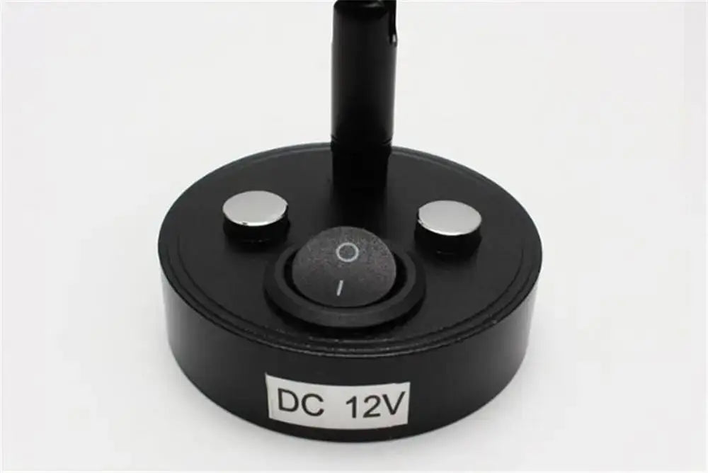 Sleek black adjustable led reading lamp for rv and bedroom interior