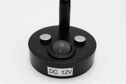 Sleek black adjustable led reading lamp for rv and bedroom interior