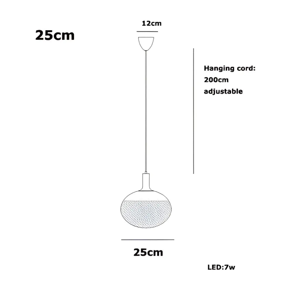 Sleek black and frosted glass cob led chandelier dining room lighting