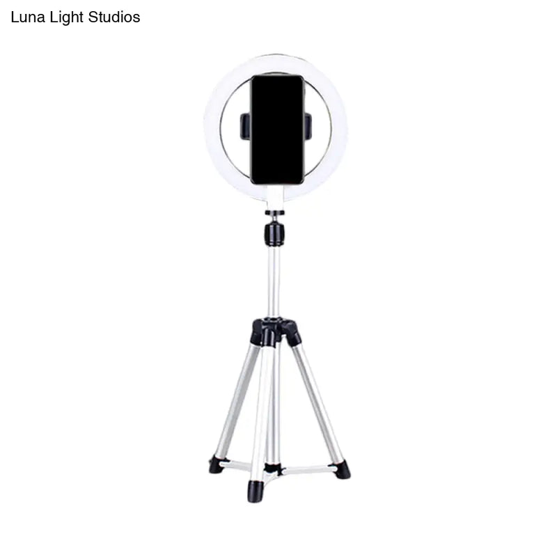 DecorBites™ Sleek Black LED Vanity Lamp with Phone Holder