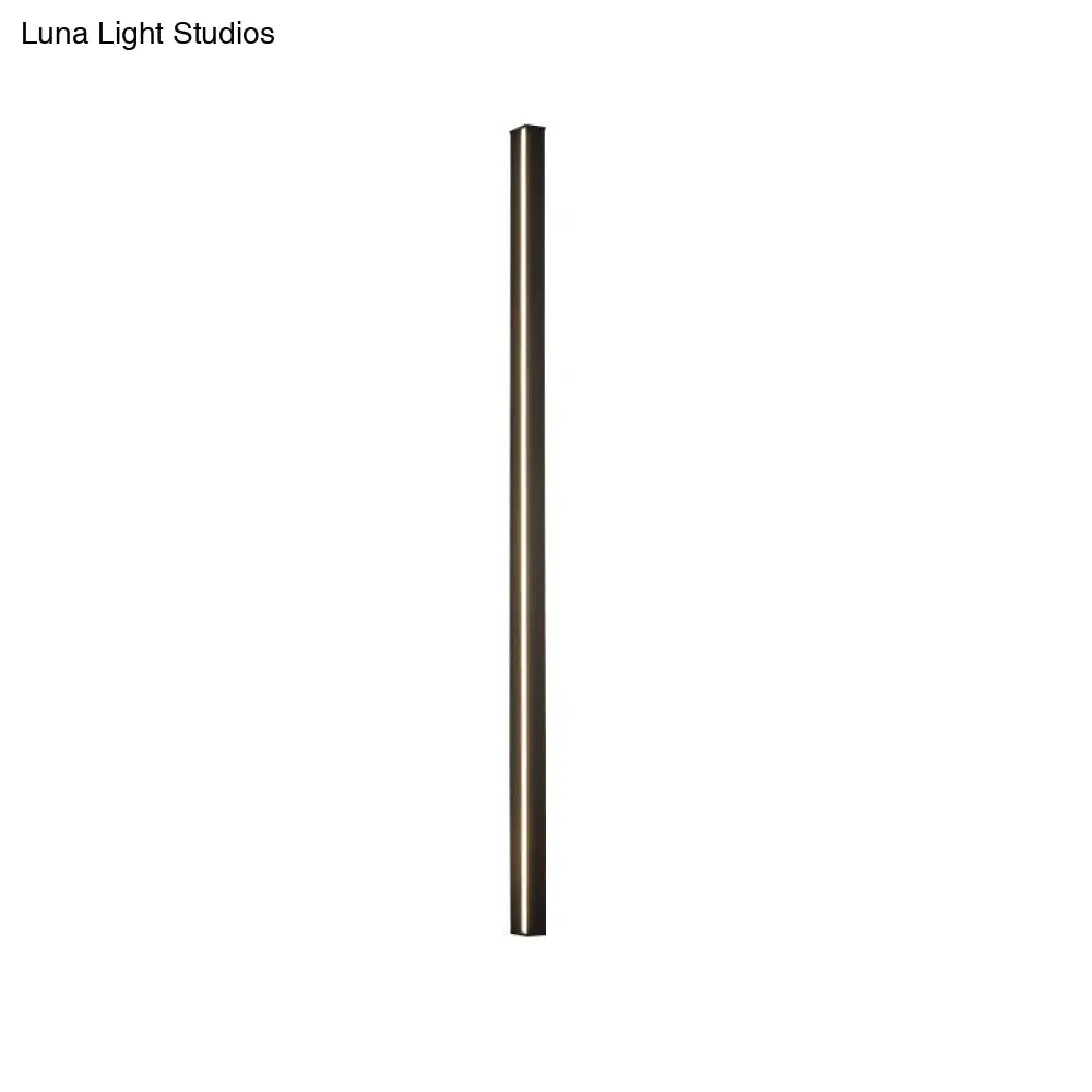 DecorBites™ Sleek Black LED Wall Sconce for Hallways - Linear Flush Mount Design