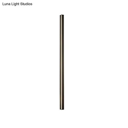 DecorBites™ Sleek Black LED Wall Sconce for Hallways - Linear Flush Mount Design