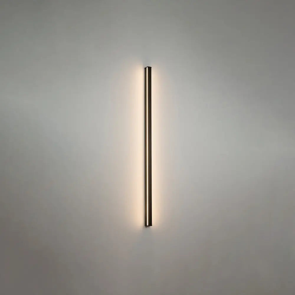 DecorBites™ Sleek Black LED Wall Sconce for Hallways - Linear Flush Mount Design