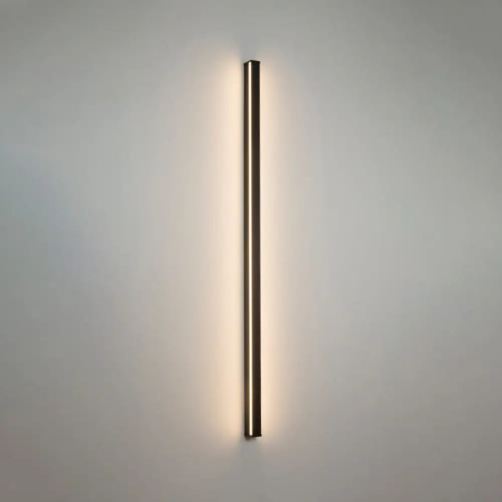 DecorBites™ Sleek Black LED Wall Sconce for Hallways - Linear Flush Mount Design