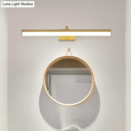 DecorBites™ Sleek Brass LED Wall Mounted Vanity Light Fixture