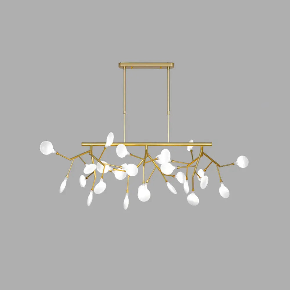 DecorBites™ Sleek Firefly LED Dining Room Pendant Light with Opal Glass - Minimalist Island Chandelier