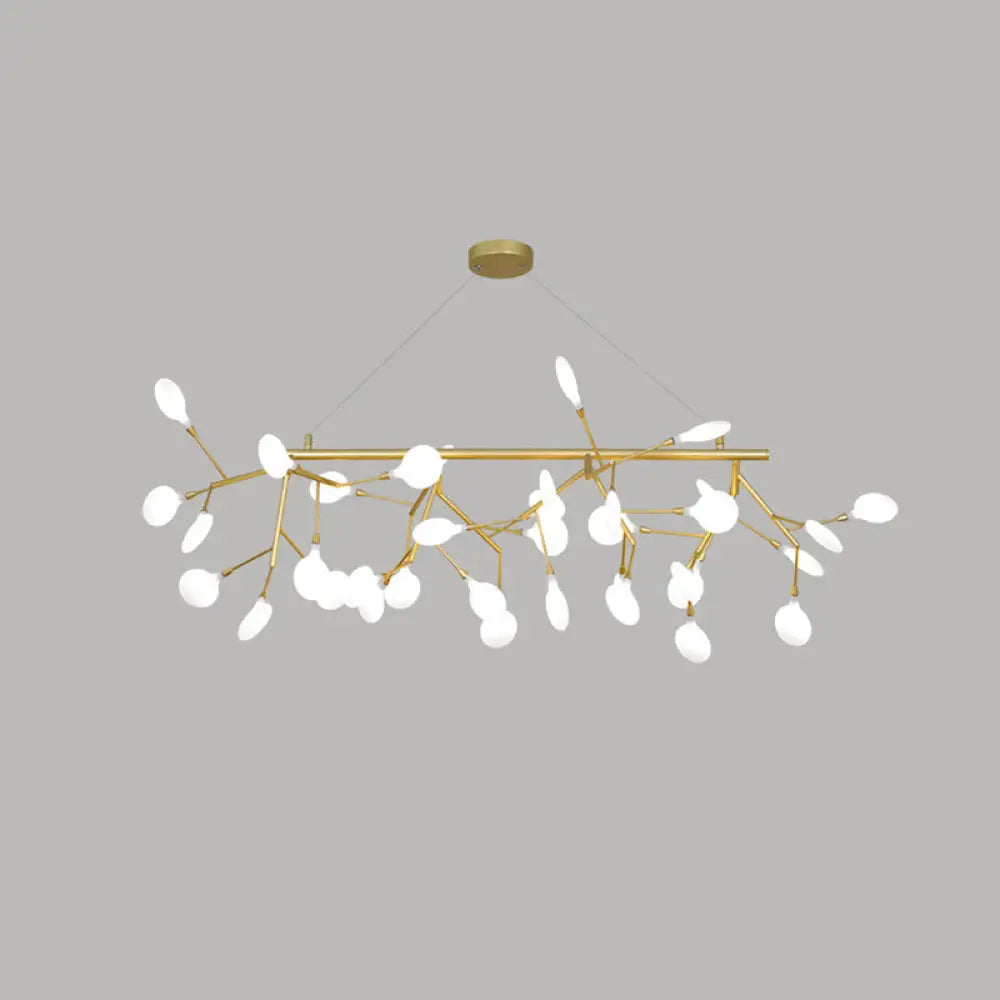 DecorBites™ Sleek Firefly LED Dining Room Pendant Light with Opal Glass - Minimalist Island Chandelier