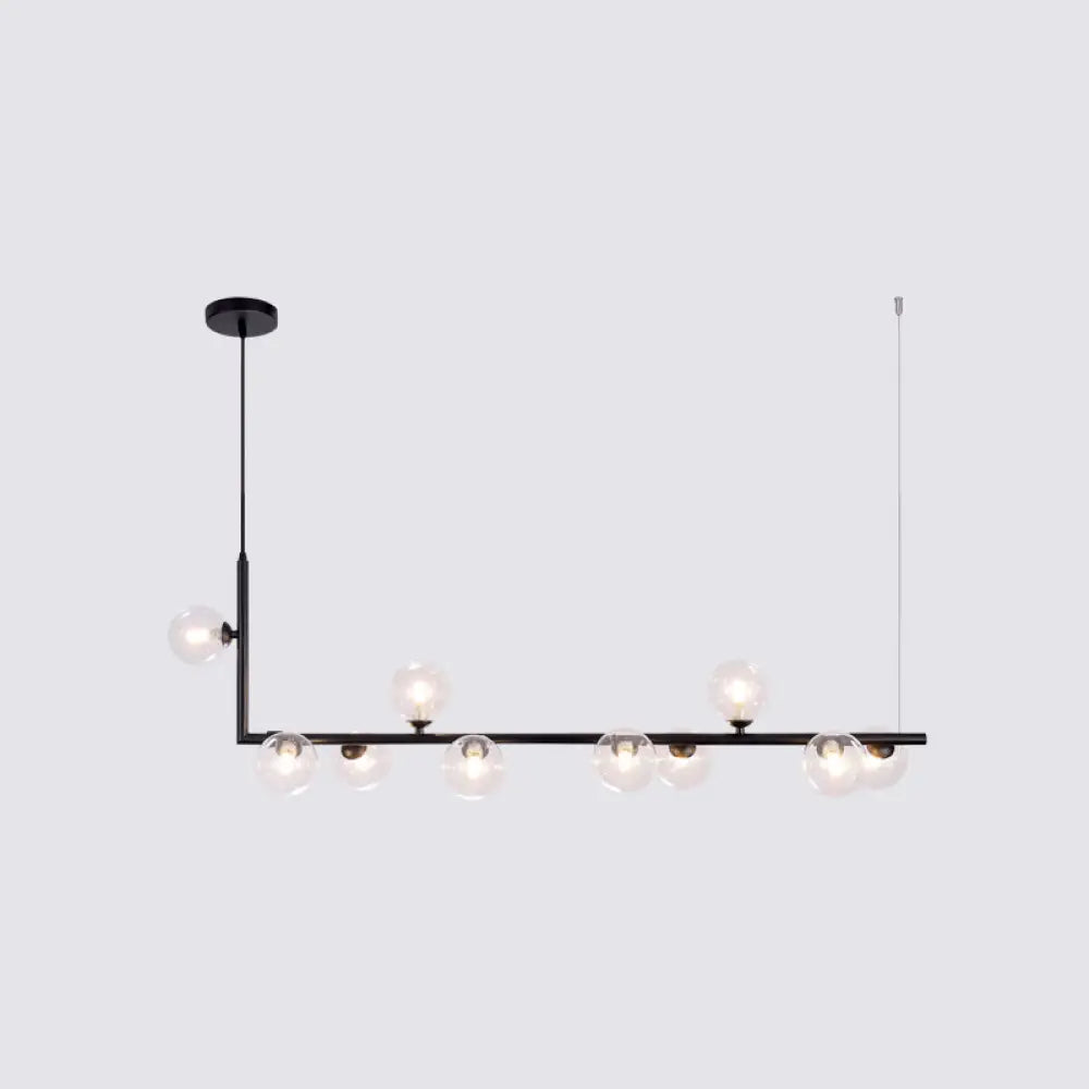 DecorBites™ Sleek Glass Pendant Light for Dining Room with Hanging Island Design