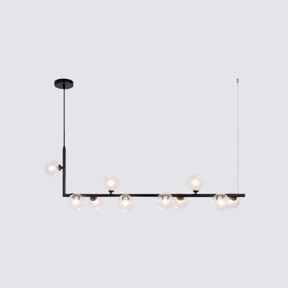 DecorBites™ Sleek Glass Pendant Light for Dining Room with Hanging Island Design