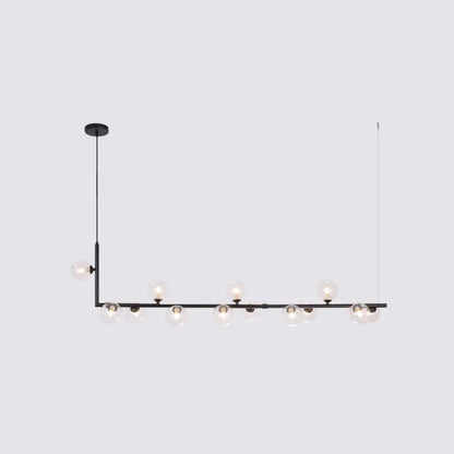 DecorBites™ Sleek Glass Pendant Light for Dining Room with Hanging Island Design