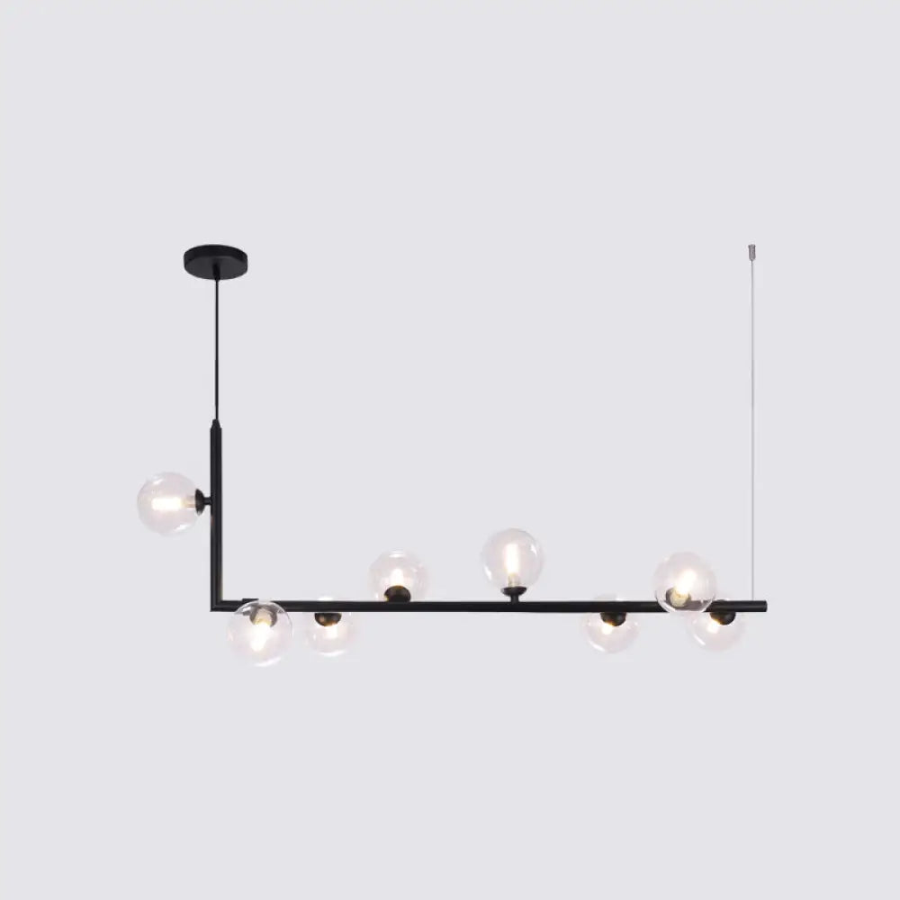 DecorBites™ Sleek Glass Pendant Light for Dining Room with Hanging Island Design