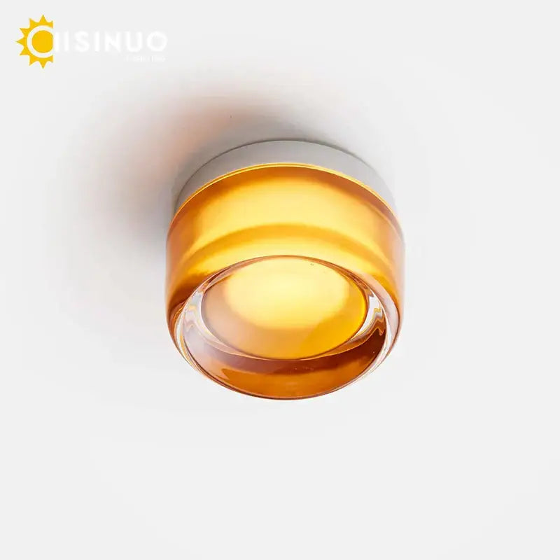 Sleek gold round wall sconce glass light bathroom soap dish