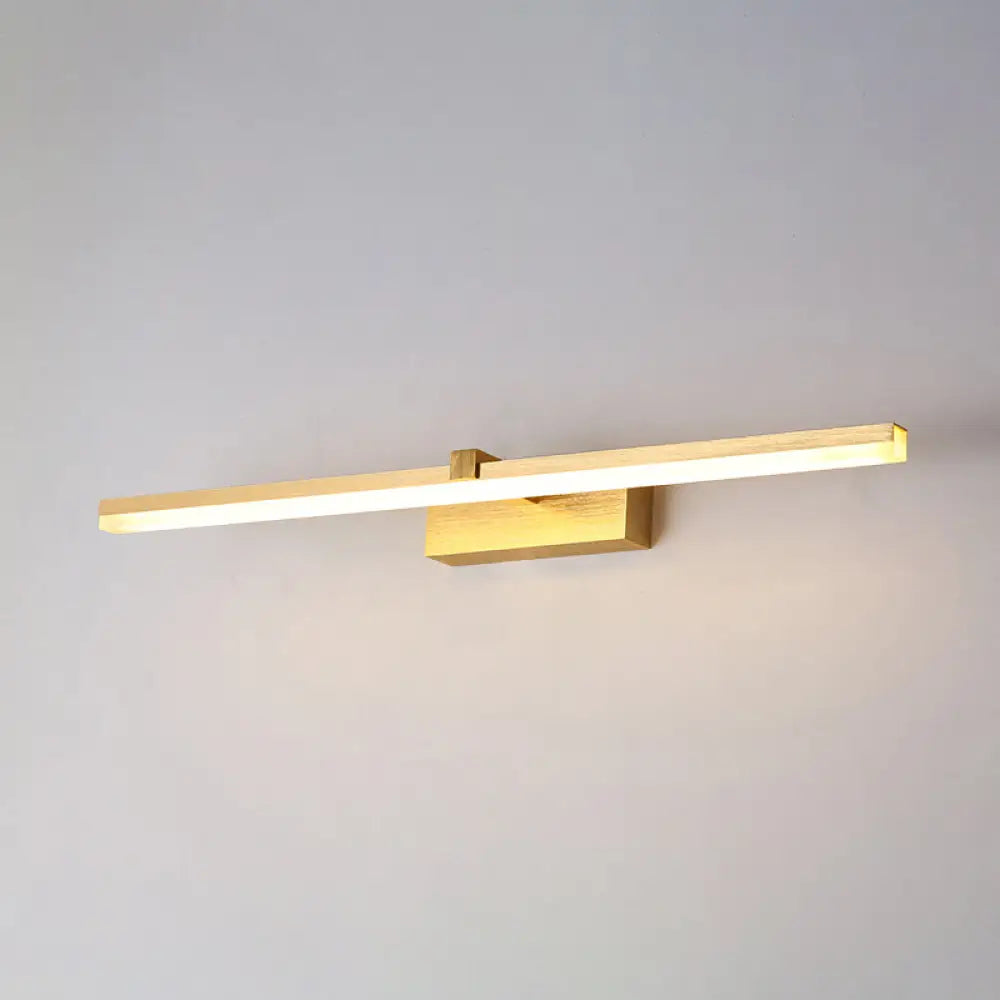 DecorBites™ Sleek Gold Vanity Light Fixture – Modern Metal LED Bath Lighting for Bathroom