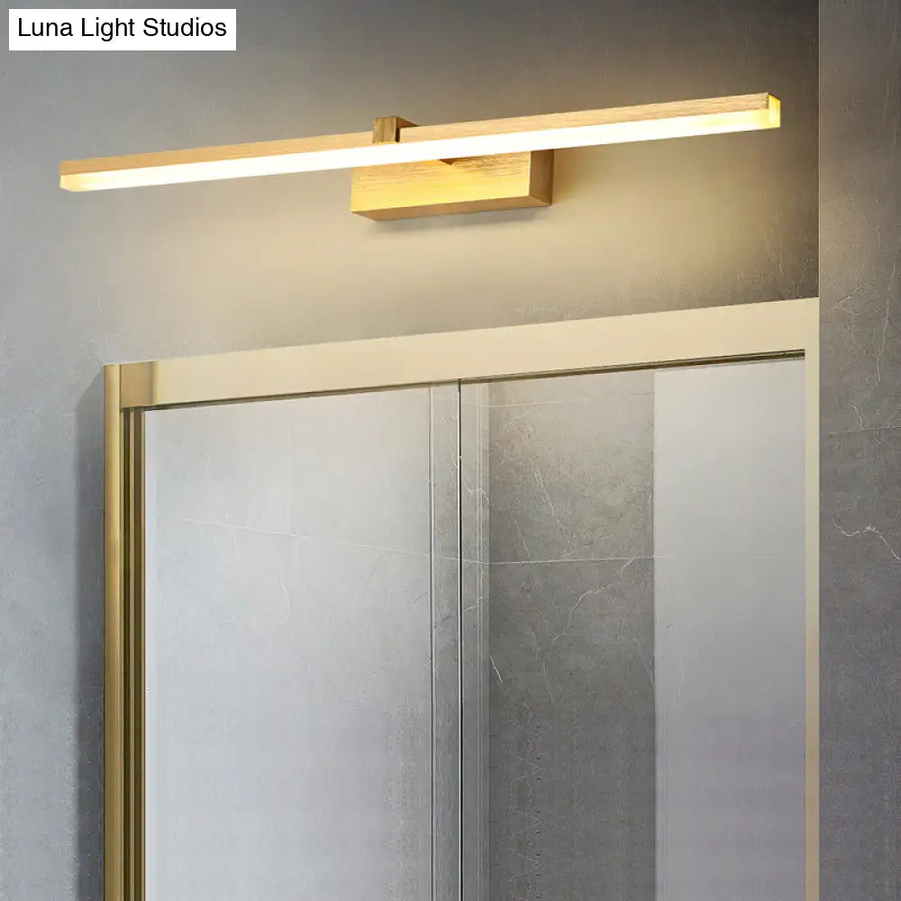 DecorBites™ Sleek Gold Vanity Light Fixture – Modern Metal LED Bath Lighting for Bathroom