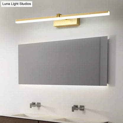 DecorBites™ Sleek Gold Vanity Light Fixture – Modern Metal LED Bath Lighting for Bathroom